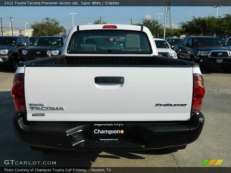 Super White / Graphite 2012 Toyota Tacoma Prerunner Access cab