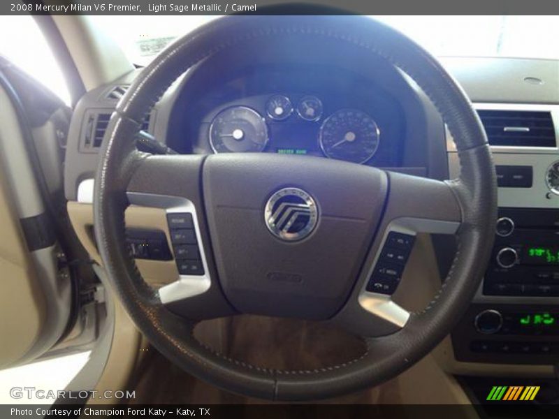Light Sage Metallic / Camel 2008 Mercury Milan V6 Premier