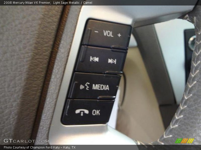 Light Sage Metallic / Camel 2008 Mercury Milan V6 Premier