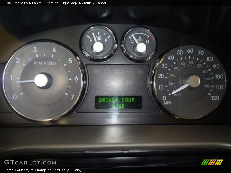 Light Sage Metallic / Camel 2008 Mercury Milan V6 Premier
