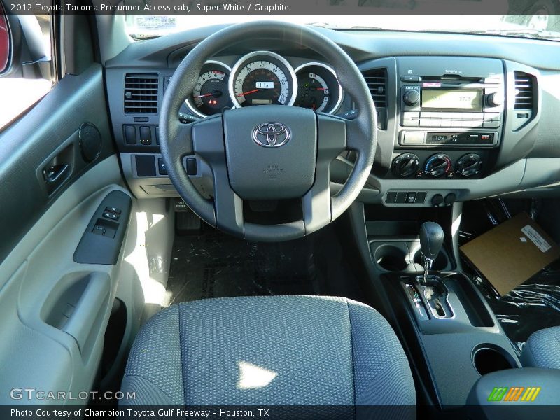 Super White / Graphite 2012 Toyota Tacoma Prerunner Access cab