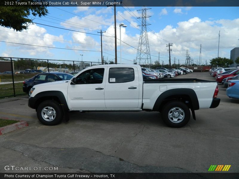 Super White / Graphite 2012 Toyota Tacoma V6 Double Cab 4x4