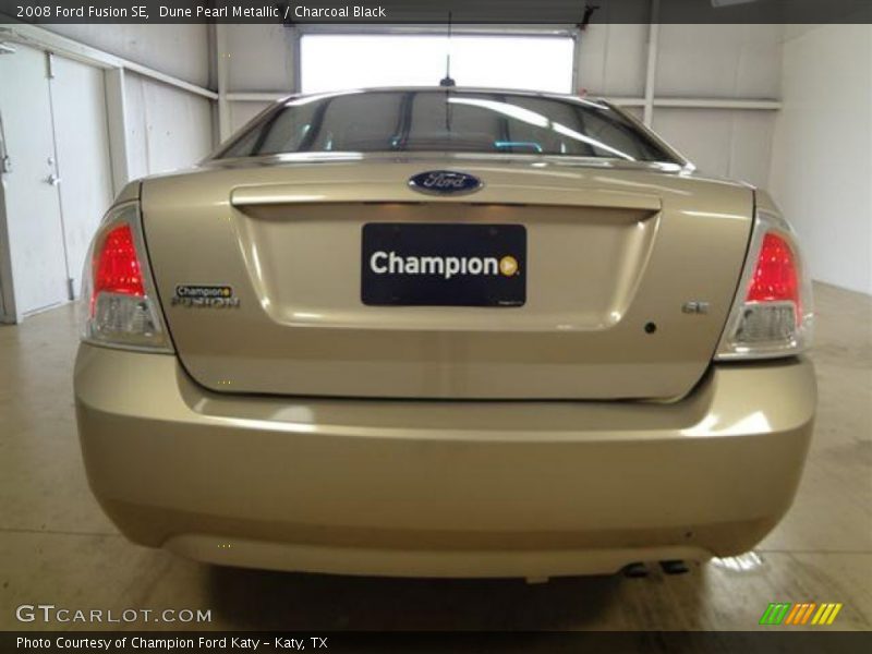 Dune Pearl Metallic / Charcoal Black 2008 Ford Fusion SE
