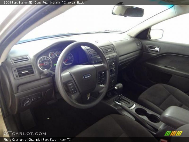 Dune Pearl Metallic / Charcoal Black 2008 Ford Fusion SE