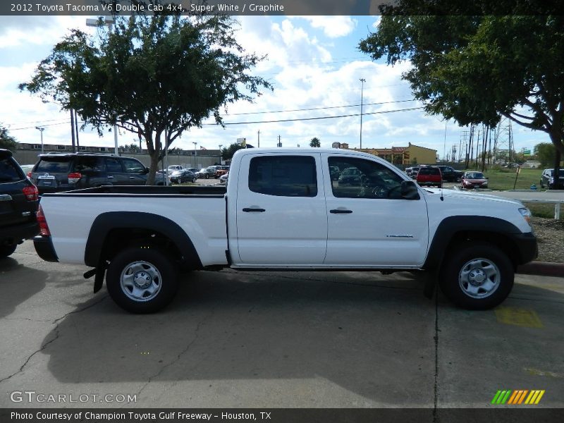 Super White / Graphite 2012 Toyota Tacoma V6 Double Cab 4x4