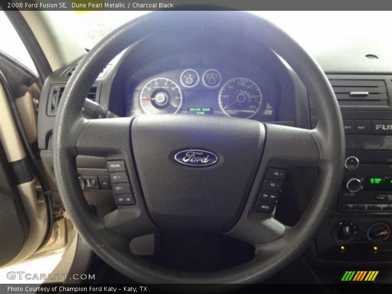 Dune Pearl Metallic / Charcoal Black 2008 Ford Fusion SE