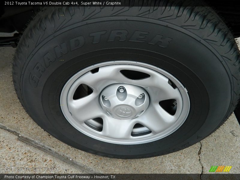 Super White / Graphite 2012 Toyota Tacoma V6 Double Cab 4x4