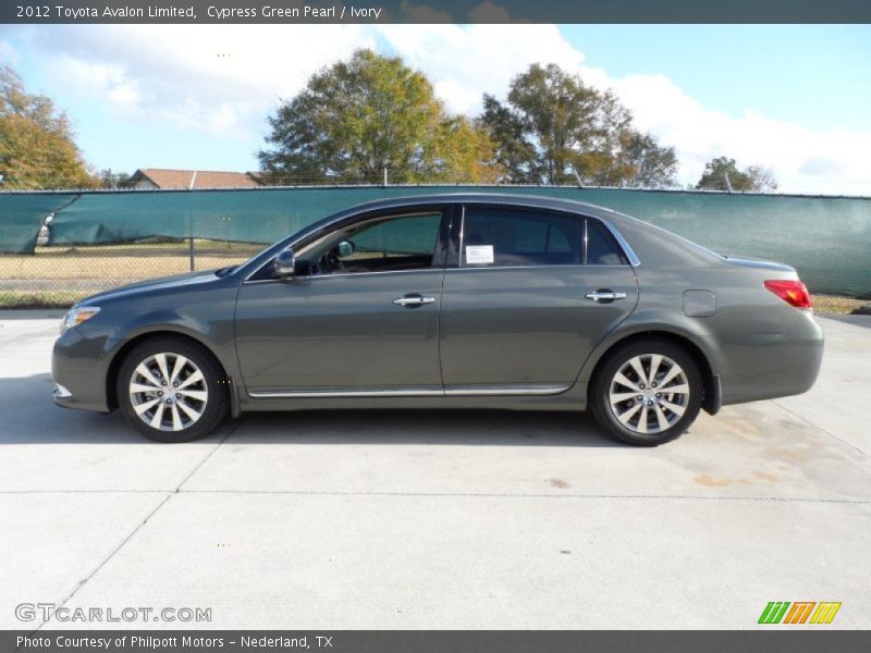Cypress Green Pearl / Ivory 2012 Toyota Avalon Limited