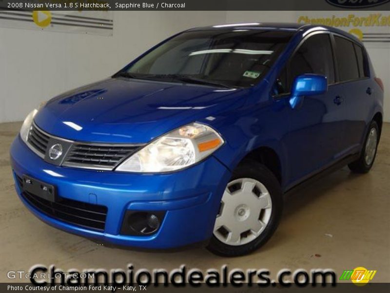 Sapphire Blue / Charcoal 2008 Nissan Versa 1.8 S Hatchback