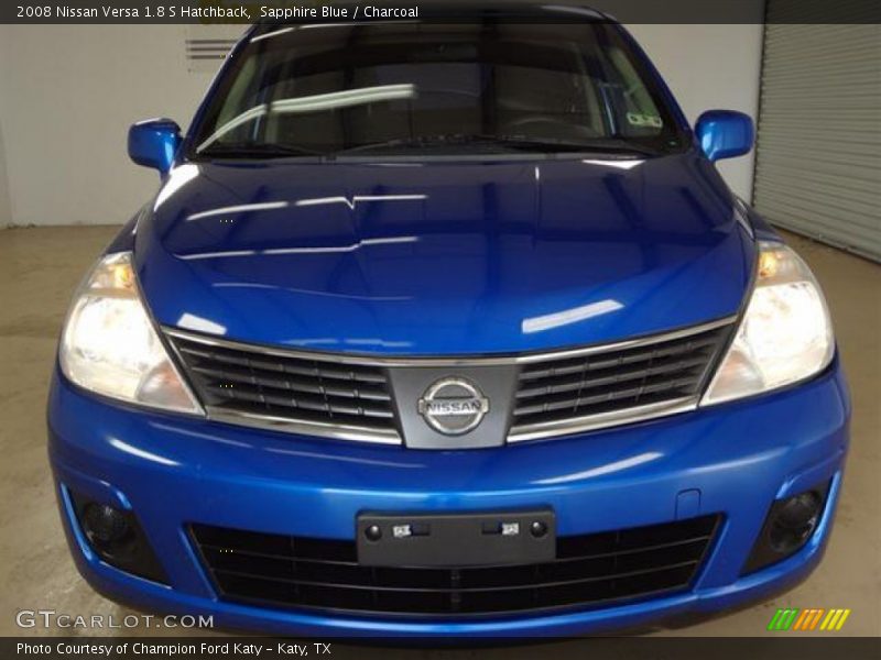 Sapphire Blue / Charcoal 2008 Nissan Versa 1.8 S Hatchback