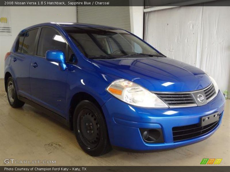 Sapphire Blue / Charcoal 2008 Nissan Versa 1.8 S Hatchback