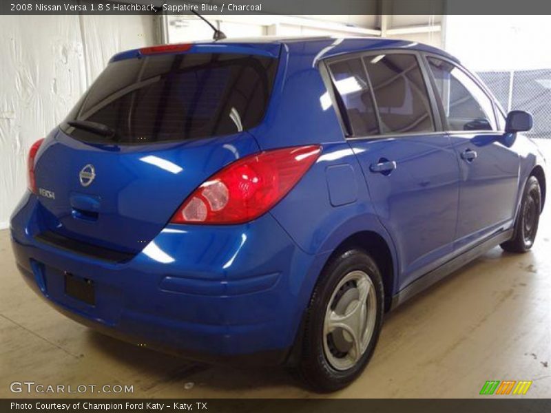 Sapphire Blue / Charcoal 2008 Nissan Versa 1.8 S Hatchback