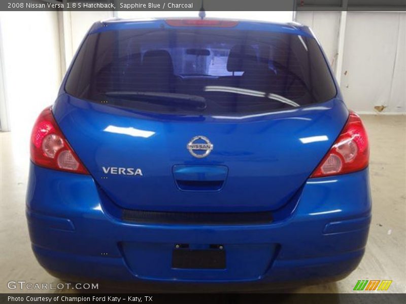Sapphire Blue / Charcoal 2008 Nissan Versa 1.8 S Hatchback