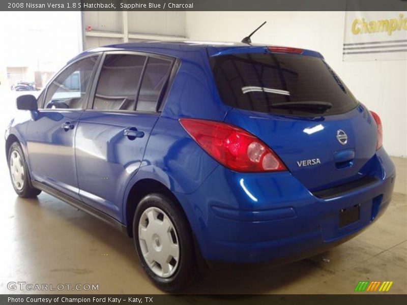 Sapphire Blue / Charcoal 2008 Nissan Versa 1.8 S Hatchback