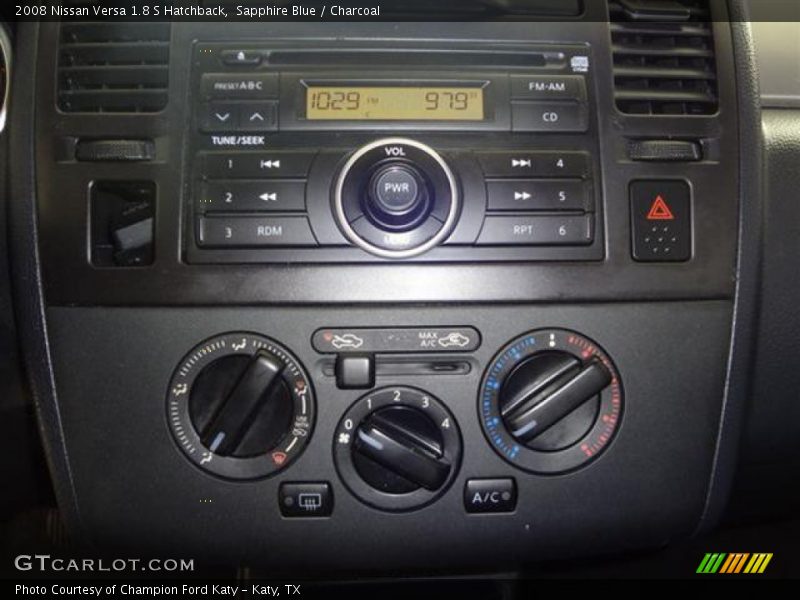 Sapphire Blue / Charcoal 2008 Nissan Versa 1.8 S Hatchback