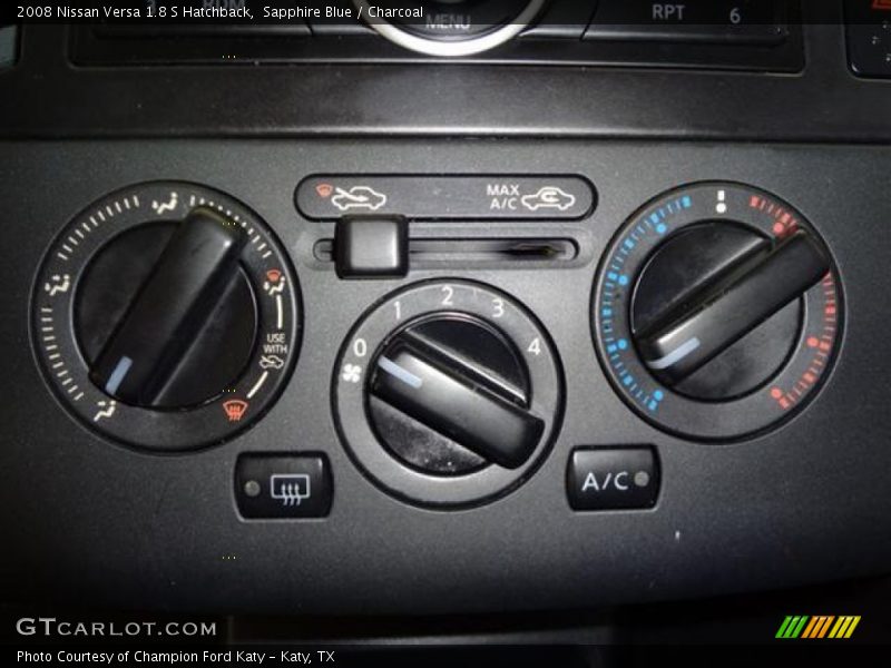 Sapphire Blue / Charcoal 2008 Nissan Versa 1.8 S Hatchback