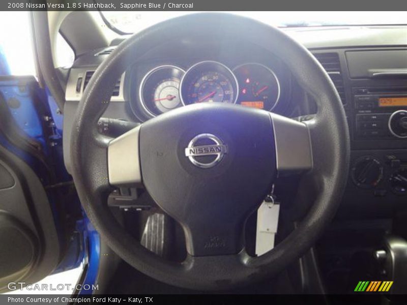 Sapphire Blue / Charcoal 2008 Nissan Versa 1.8 S Hatchback