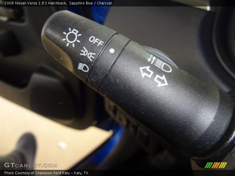 Sapphire Blue / Charcoal 2008 Nissan Versa 1.8 S Hatchback