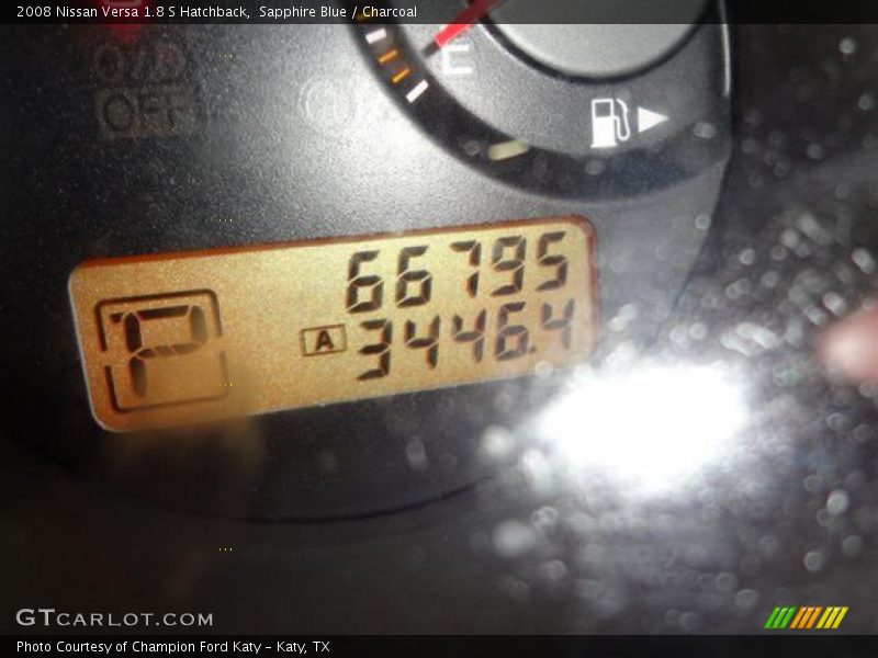 Sapphire Blue / Charcoal 2008 Nissan Versa 1.8 S Hatchback