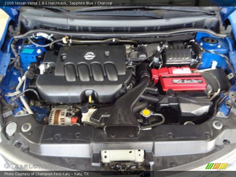 Sapphire Blue / Charcoal 2008 Nissan Versa 1.8 S Hatchback