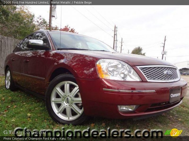 Merlot Metallic / Pebble Beige 2006 Ford Five Hundred Limited