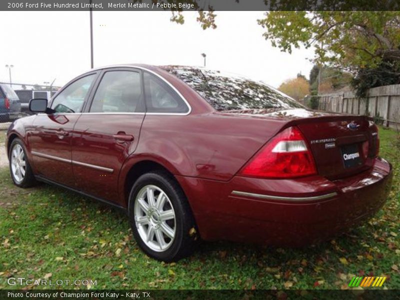 Merlot Metallic / Pebble Beige 2006 Ford Five Hundred Limited
