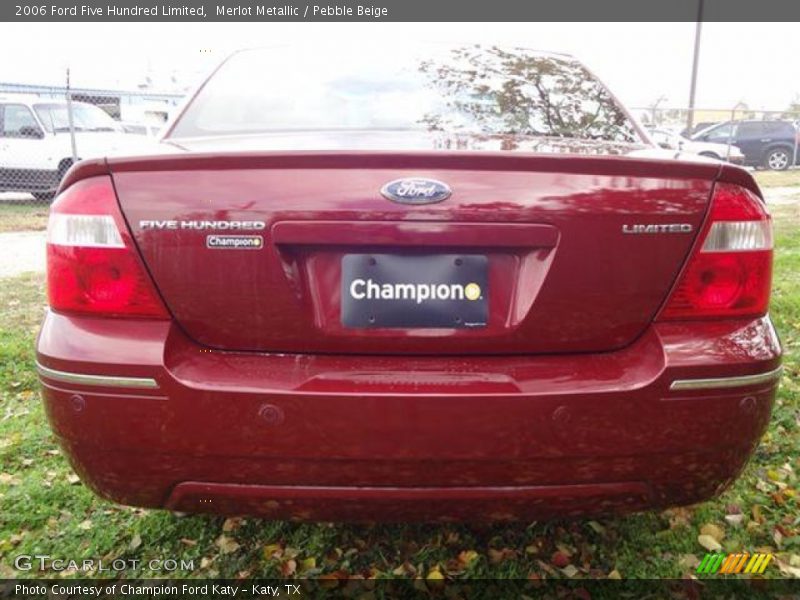 Merlot Metallic / Pebble Beige 2006 Ford Five Hundred Limited