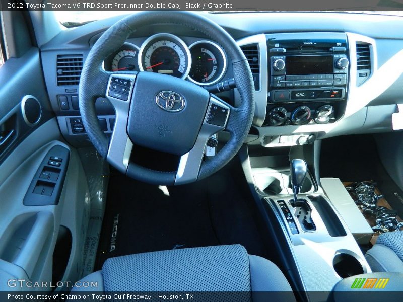 Black / Graphite 2012 Toyota Tacoma V6 TRD Sport Prerunner Double Cab