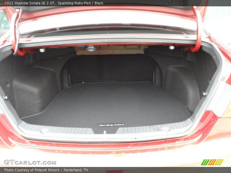 Sparkling Ruby Red / Black 2012 Hyundai Sonata SE 2.0T