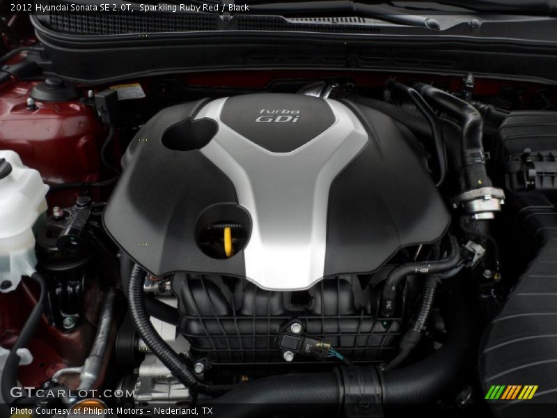  2012 Sonata SE 2.0T Engine - 2.0 Liter GDI Turbocharged DOHC 16-Valve D-CVVT 4 Cylinder