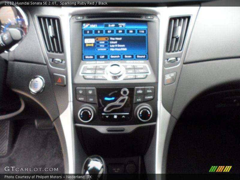 Sparkling Ruby Red / Black 2012 Hyundai Sonata SE 2.0T