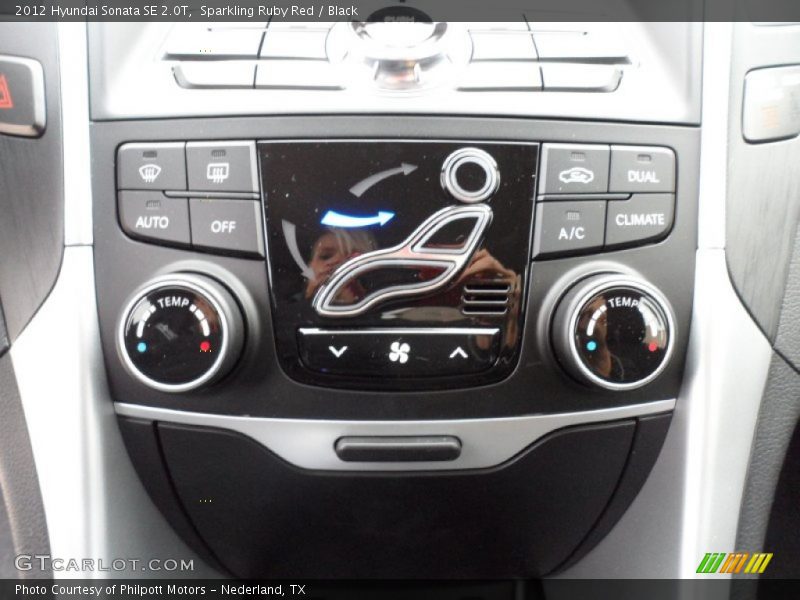 Sparkling Ruby Red / Black 2012 Hyundai Sonata SE 2.0T