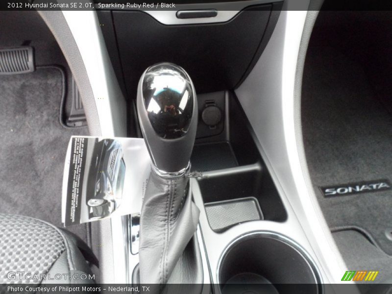 Sparkling Ruby Red / Black 2012 Hyundai Sonata SE 2.0T