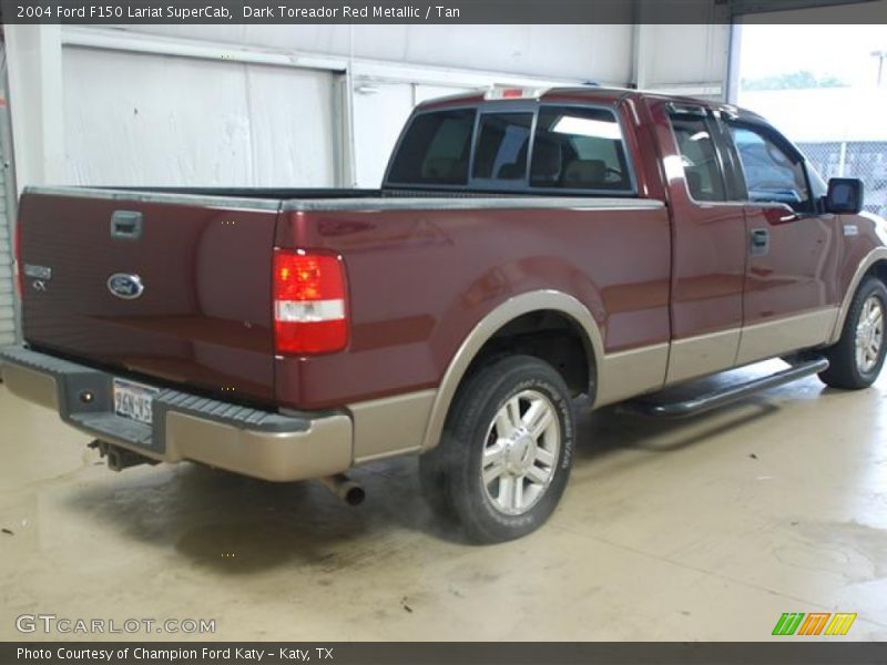 Dark Toreador Red Metallic / Tan 2004 Ford F150 Lariat SuperCab