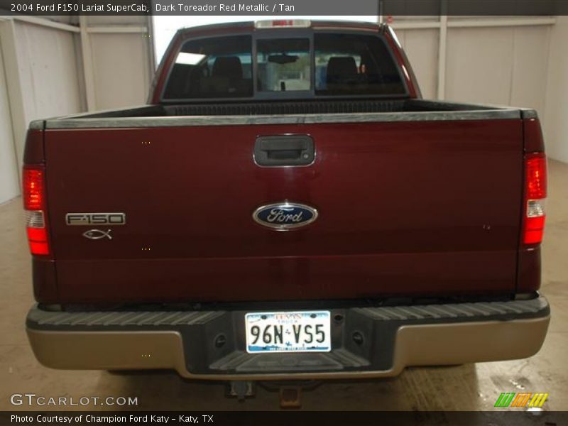 Dark Toreador Red Metallic / Tan 2004 Ford F150 Lariat SuperCab