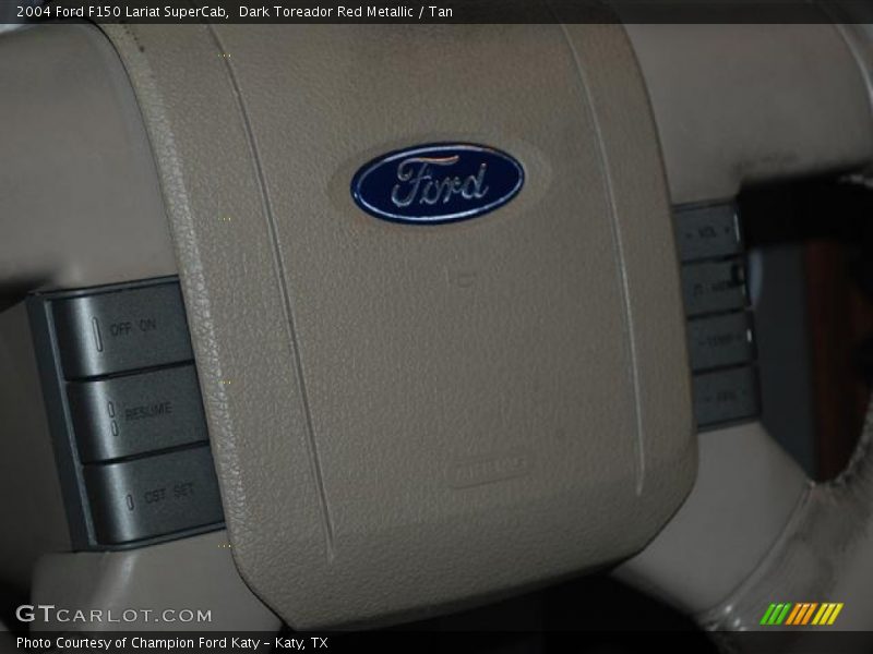 Dark Toreador Red Metallic / Tan 2004 Ford F150 Lariat SuperCab