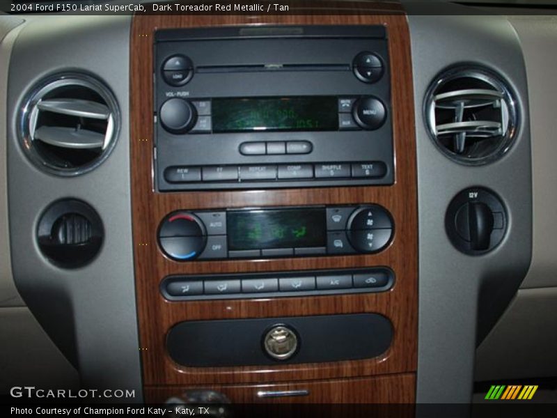 Dark Toreador Red Metallic / Tan 2004 Ford F150 Lariat SuperCab