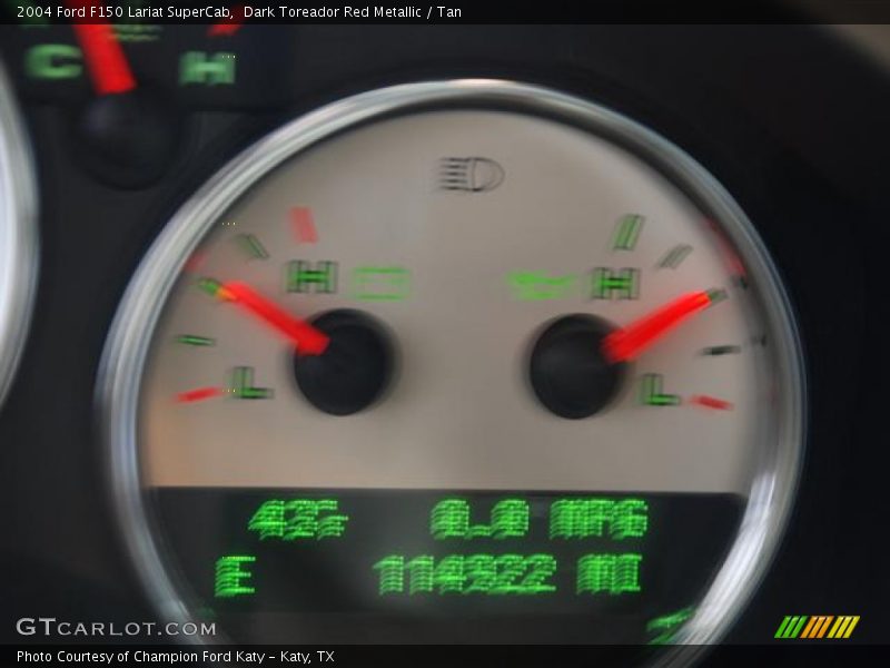 Dark Toreador Red Metallic / Tan 2004 Ford F150 Lariat SuperCab