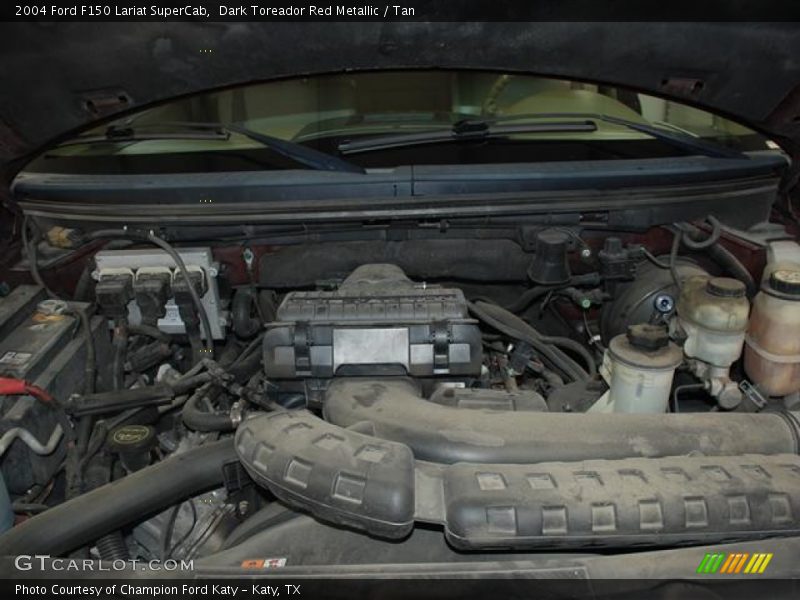 Dark Toreador Red Metallic / Tan 2004 Ford F150 Lariat SuperCab