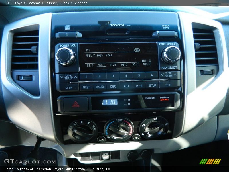 Black / Graphite 2012 Toyota Tacoma X-Runner