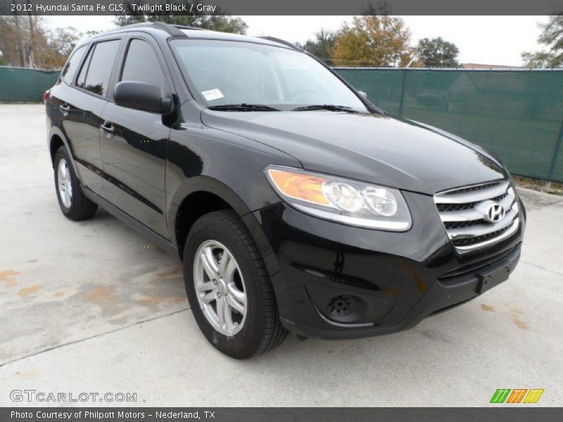 Twilight Black / Gray 2012 Hyundai Santa Fe GLS