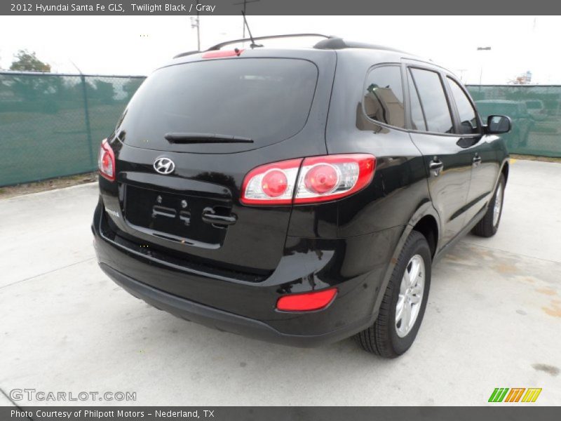 Twilight Black / Gray 2012 Hyundai Santa Fe GLS