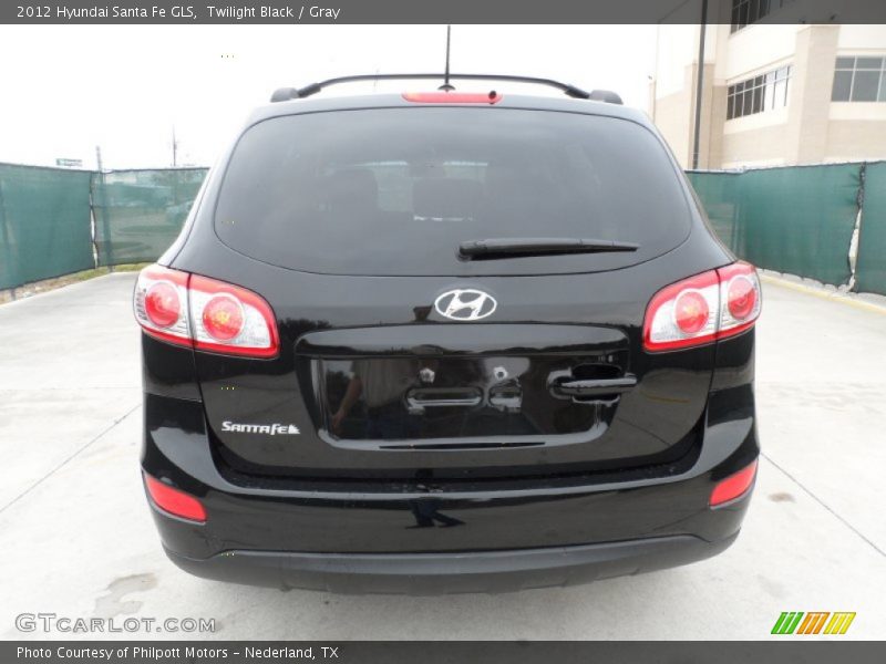 Twilight Black / Gray 2012 Hyundai Santa Fe GLS