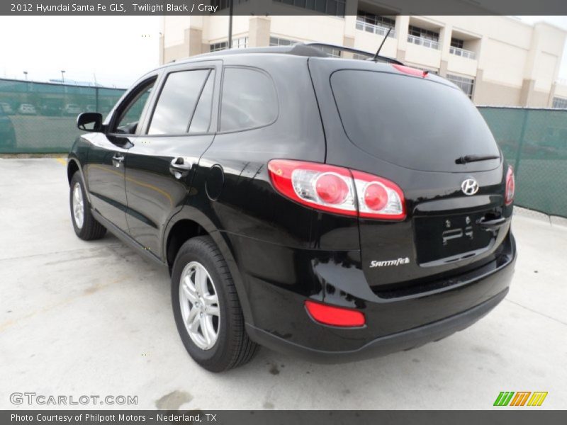 Twilight Black / Gray 2012 Hyundai Santa Fe GLS