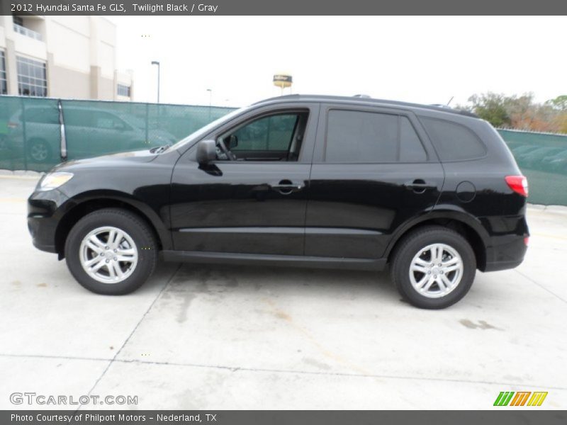 Twilight Black / Gray 2012 Hyundai Santa Fe GLS