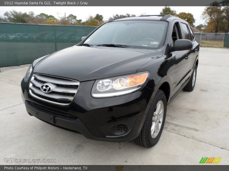 Twilight Black / Gray 2012 Hyundai Santa Fe GLS