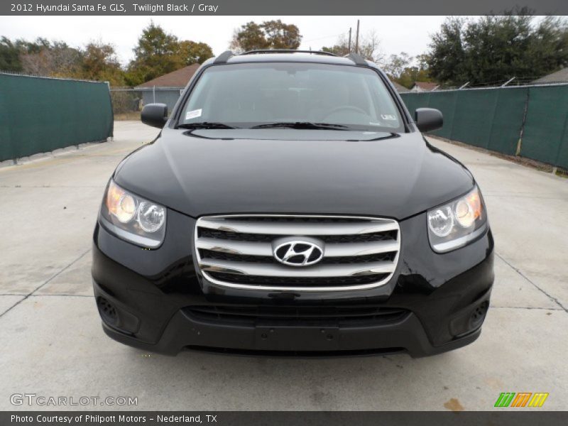 Twilight Black / Gray 2012 Hyundai Santa Fe GLS