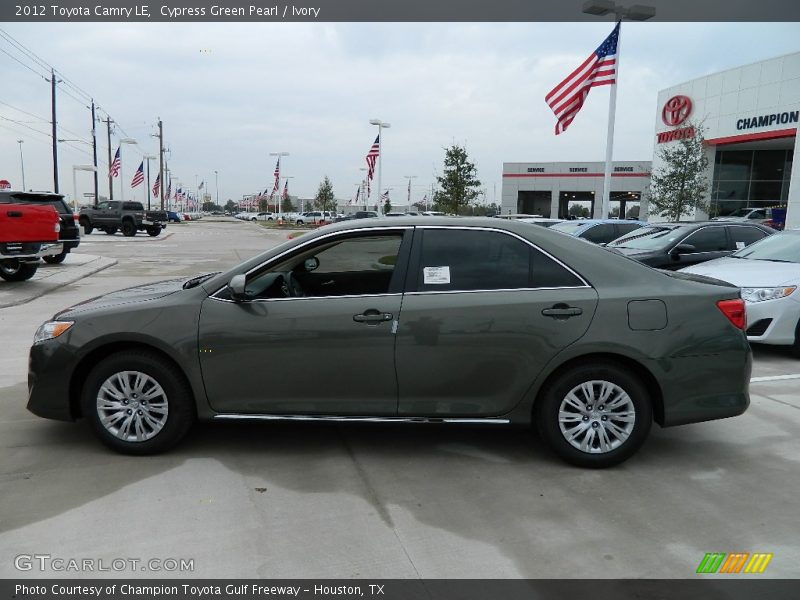 Cypress Green Pearl / Ivory 2012 Toyota Camry LE