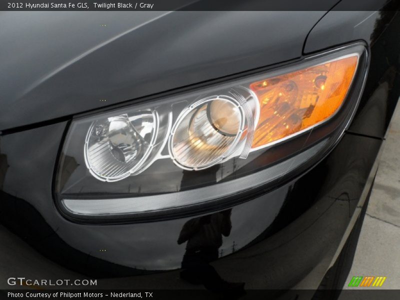 Twilight Black / Gray 2012 Hyundai Santa Fe GLS