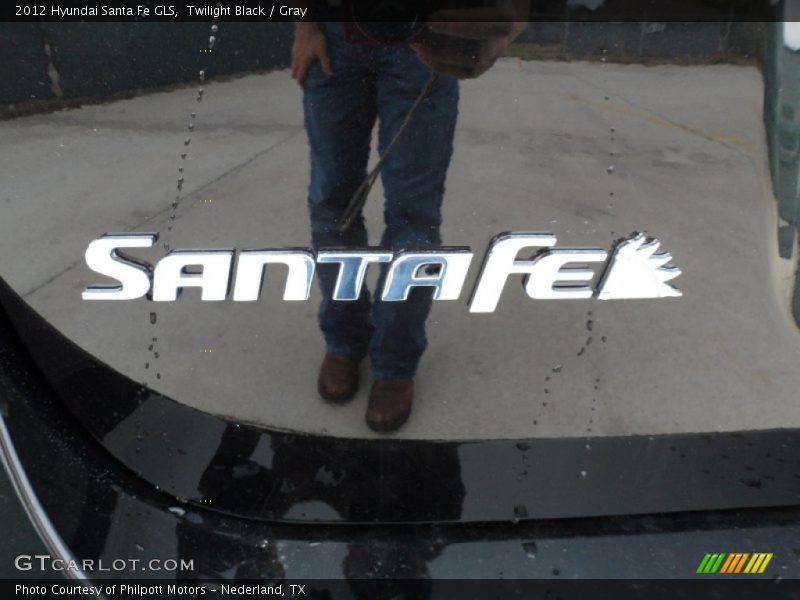Twilight Black / Gray 2012 Hyundai Santa Fe GLS